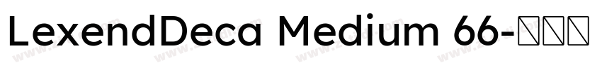 LexendDeca Medium 66字体转换